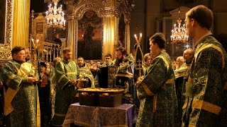 Акафист преподобному Серафиму Саровскому и молебен на начало года в Свято-Успенском соборе
