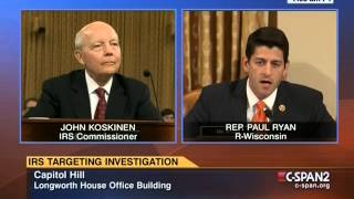 Watch Paul Ryan Take The IRS To Task For Losing Years' Worth Of Emails
