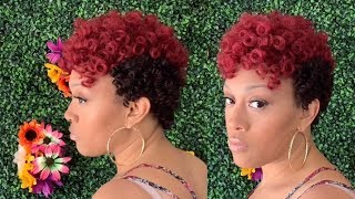 HAIR TUTORIAL: TAPERED CUT USING CURLFINITY CROCHET HAIR|| TREN LESTAR