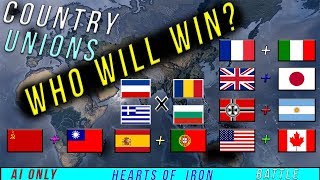 HOI4 AI Only Country Unions! Who Will Win! | Hearts of Iron 4 [HOI4 Country Unions Mod!]