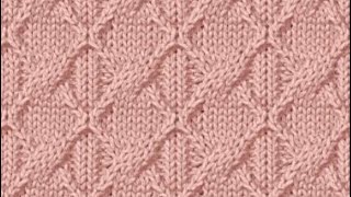 Ажурный узор спицами. Простые узоры спицами. Вязание спицами. Вязание для начинающих. Схемы.