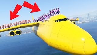 1000+ SISTER LOCATION ANIMATRONICS STANDING ON A PLANE (GTA 5 Mods FNAF Funny Moments)