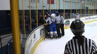 CWHL Rock 'em Sock 'em Boston Blades Kelli Stack, Toronto Furies Lexi Huffmeyer