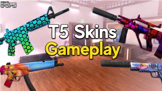 Critical Ops - My All T5 Skins Gameplay - Cops