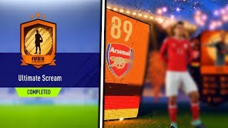 FIFA 18 ULTIMATE SCREAM SBC!! *CHEAPEST SOLUTION* INSANE SCREAM PLAYER IN A PACK!