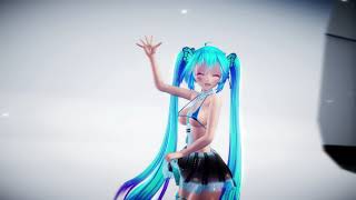 【MMD R-18】気まぐれメルシィ(スカートめくりVer) / Micro Bikini ミク【紳士】