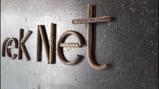 Буквы из арматуры Round Metall Letters