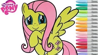 My Little Pony Coloring Book Fluttershy Mane 6 Rainbow Splash Coloring Pages