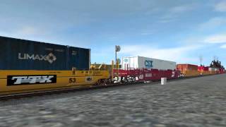 Fast AWVR auto/intermodal/juice train slamming the Hayne dd trs2010