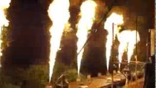 Massive MTFX flame jets after our Spark Fire Dance 'Ultimate FX!' act