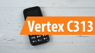 Распаковка сотового телефона Vertex C313 / Unboxing Vertex C313