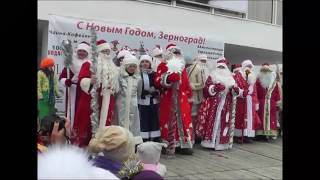 В Зернограде прошел конкурс "Парад Дедов Морозов и Снегурочек"