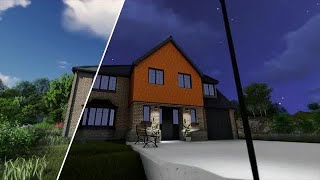 3d House Building Concept Stock Motion Graphics