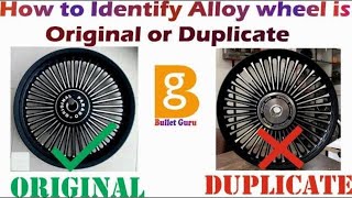 How to Identify Alloy wheel is Original or Duplicate.