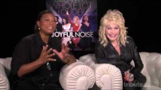 Queen Latifah & Dolly Parton - Joyful Noise Interview with Tribute