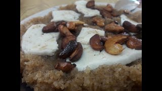 مامونيه (حلاوة السميد_سميديه) مع الجبن سهله لذيذه sweet delicious semolina with cheese & sugar syrup