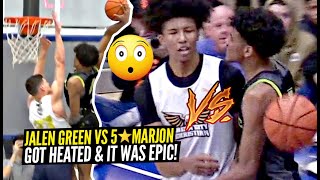 Jalen Green GOES AT IT w/ 5 Star Marjon Beuachamp & It Got HEATED!! Jalen SAVAGE BODY BAG DUNK!!