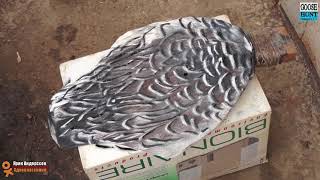 Как сделать 3D эффект пера на гусиных чучалах  D.I.Y. 3D effect goose decoy painting