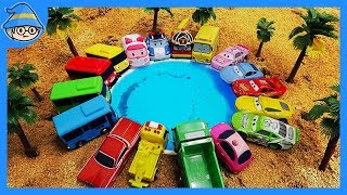 Robocar Poli, the wheels are falling in the desert sand! Rescue the POLI.
