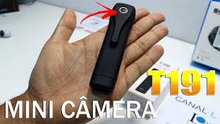 MINI CÂMERA ESPIÃ FULL HD 1080P MODELO T191 PEN REVIEW