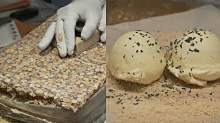 땅콩 아이스크림롤, 땅콩 듬뿍 주는 곳 - 제주동문야시장 / Peanut Ice Cream Roll - Korean Street Food
