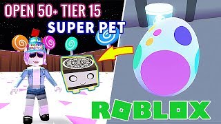 OPEN 50+ TIER 15 EGGS AND FOUND RARE PET "COOKIE" || ROBLOX Pet Simulator