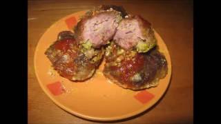 Кабачки с мясом в кляре по - домашнему