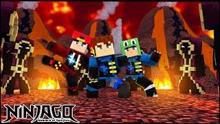 SNEAKING INTO THE EVIL VOLCANO BASE - Minecraft LEGO NINJAGO