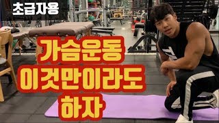 *초급자용* 가슴운동 이것만하자(feat.헬린이들의 왕가슴을 위하여)