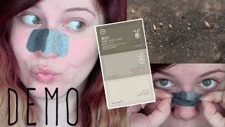 THE FACE SHOP JEJU VOLCANIC LAVA 3 STEP BLACKHEAD REMOVER DEMO & REVIEW