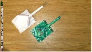 Танк Т-90 из бумаги / Оригами танки из бумаги