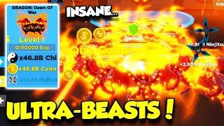 GETTING A FULL TEAM OF THE BEST ULTRA BEAST PET IN NINJA LEGENDS UPDATE!! (Roblox)