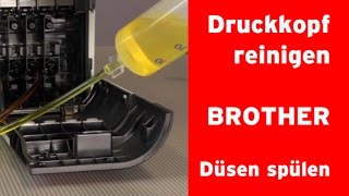 Brother Drucker Druckkopf Reinigung, Düsen reinigen