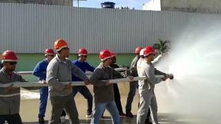 curso de combate a incêndio na Gemar em Campo Grande