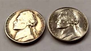 Rare 1975 US Coins Collection Jefferson Nickel Value Varieties Centavo Coins Five Cents Numismatic