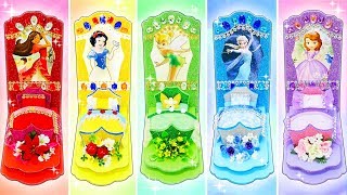 リカちゃん ディズニープリンセスのベッドルームをDIY❤️ミニチュアドールハウスを手作り工作?エルサ、ソフィア、白雪姫、ティンカーベル、エレナ