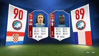 90 MODRIC & 89 KANTE WORLD CUP UPGRADES! - FIFA 18 Ultimate Team