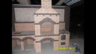 Мангал из кирпича "Станичный"  с печью "КАЗАНКОЙ"   в станице Романовская Ростовской области