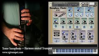 Saxophone Master EWI for Kontakt. Tenor Sax and Harmon muted Trumpet