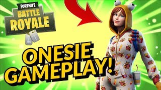 ONESIE Skin Gameplay In Fortnite Battle Royale