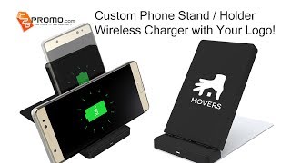 Custom Foldable Phone Stand/Holder Fast Wireless Charger | Promotional Fast Wireless Charger-TWCH016