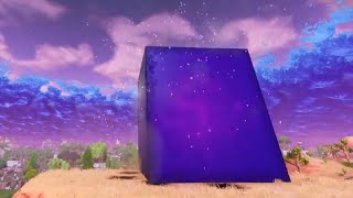 EXPLOSÃO DO CUBO e DIREÇÃO DO FOGUETE do VISITANTE no FORTNITE!