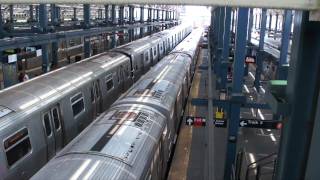 NYC Subway Stillwell Avenue Terminal at Coney Island HD 1080p