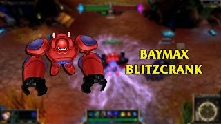 Big Hero 6 Baymax Blitzcrank LoL Custom Skin ShowCase