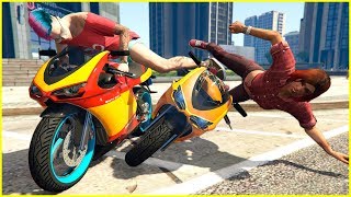 ГТА 5 ОНЛАЙН - ДАВАЙ ТОЛКАТЬСЯ?! БЕГАЮЩИЙ УГАР! СТРИМ (GTA 5 ONLINE)
