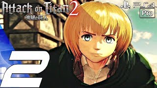 Attack on Titan 2 - Gameplay Walkthrough Part 2 - Colossal Titan Attack (PS4 PRO)