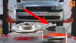 Como substituir a discos de travões dianteiros,pastilhas de travão dianteiras no OPEL CORSA C