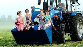 Тракторист працює..Горілку п'є | Сельская дискотека