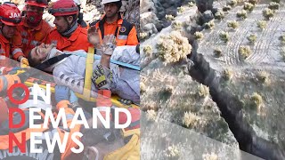 Turkey-Syria Drone Footage: Ground Split in Two and Rescues Against the Clock