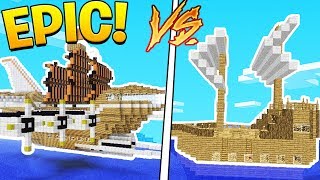 OP BUILD YOUR OWN SHIP IN MINECRAFT - SEA OF THIEVES IN MINECRAFT MINIGAME?! Minecraft 1.12.2 Modded